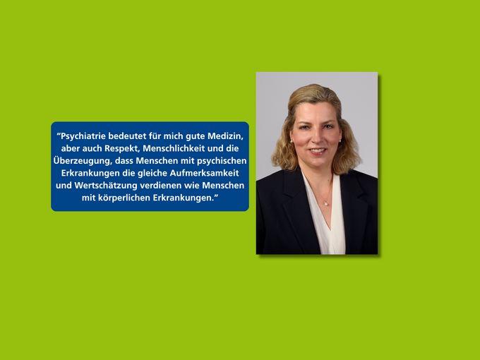 Porträt von Dr. Barbara Vrana mit Zitat aus dem Interview.